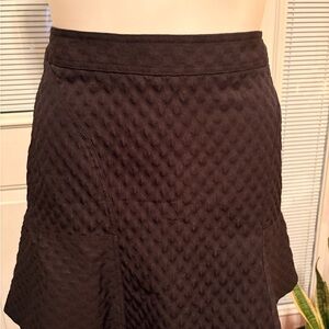 Worthington Black Textured Mini Skirt
